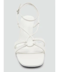 Mango Women's Combined-Strap Heeled Sandals