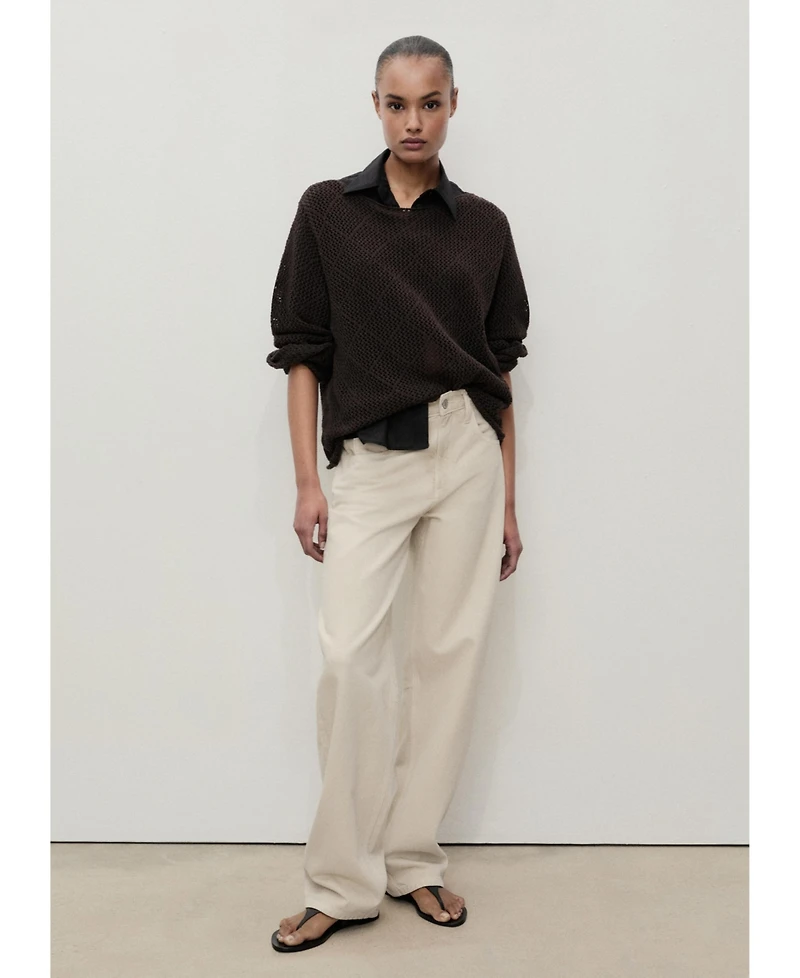 Mango Women's High-Rise Balloon Jeans