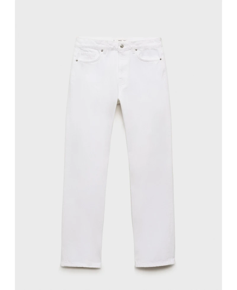 Mango Women's Mid-Rise Straight Jeans