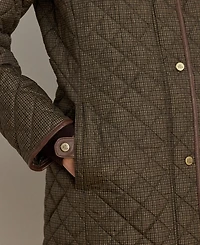 Lauren Ralph Women's Hooded Quilted Coat