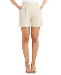 Bcx Juniors' Pleated Suiting Shorts