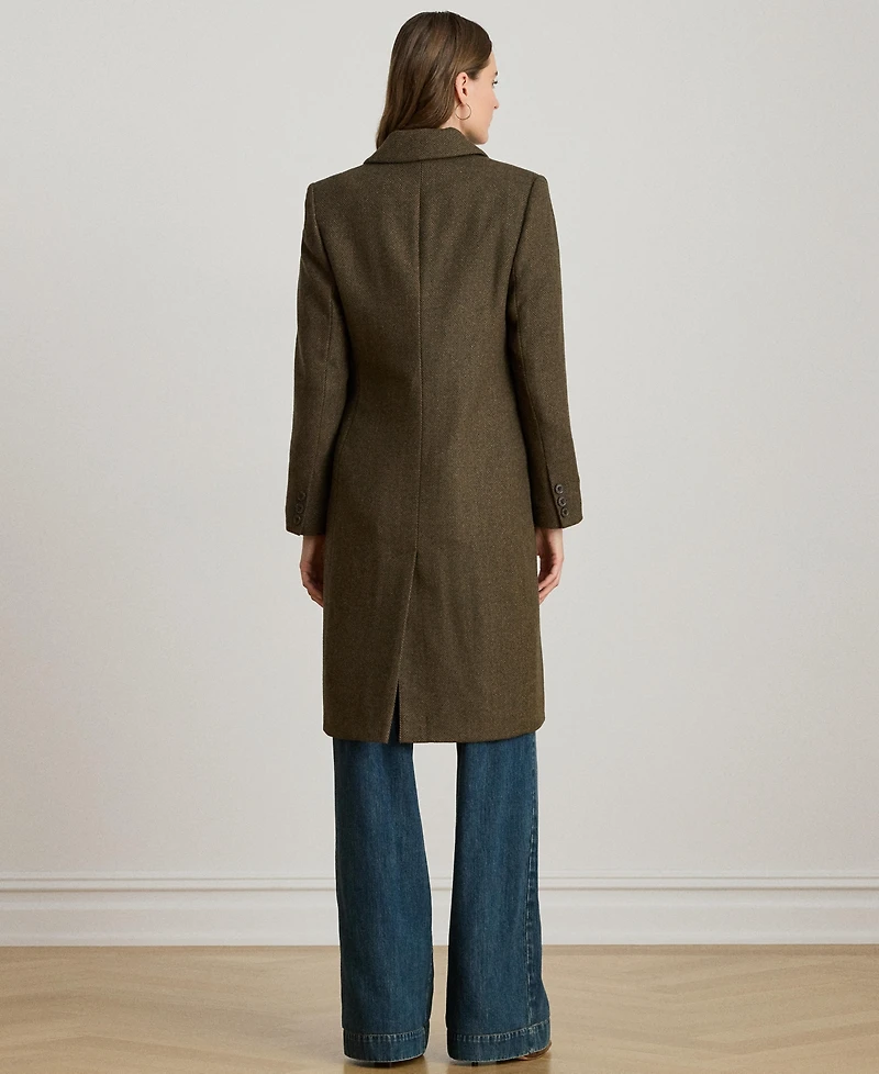 Lauren Ralph Women's Wool-Blend Walker Coat