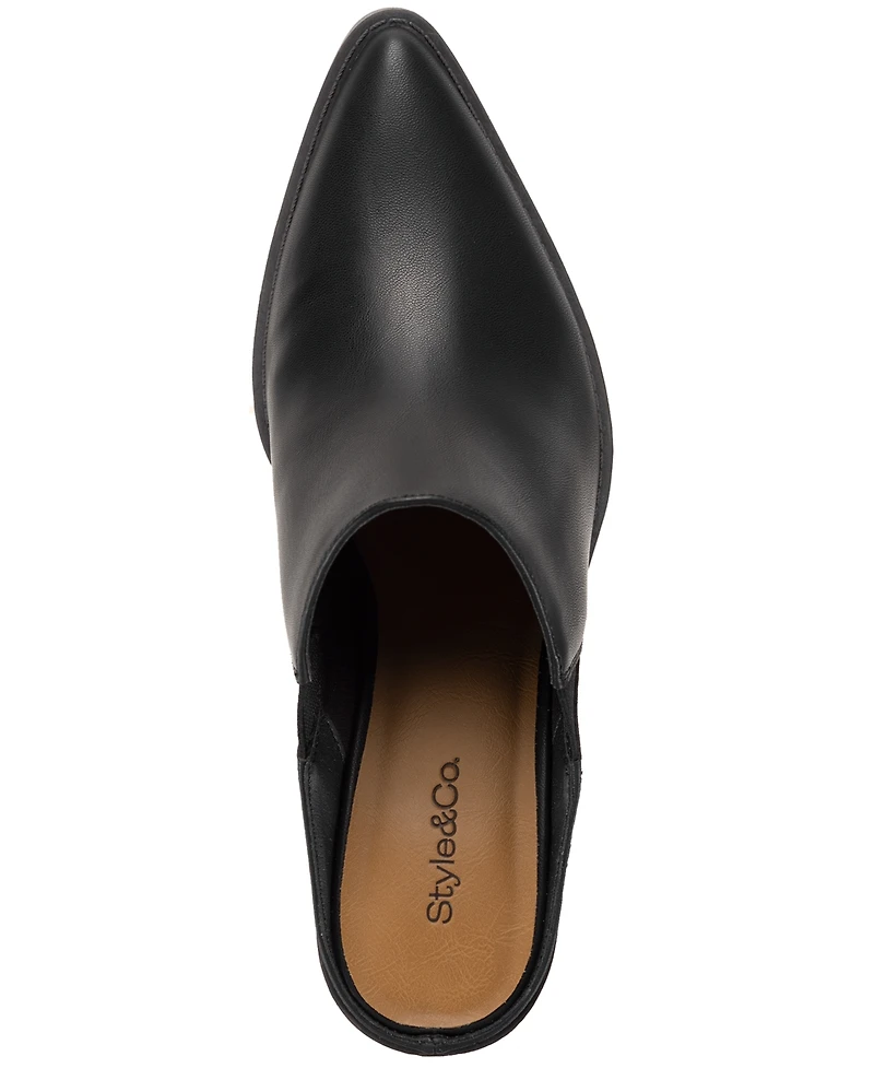 Style & Co Women's Leonaa Block Heel Pointed Toe Mules, Created for Macy's