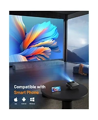 Artsea Mini Projector, 1080P Hd Portable Movie Wireless WiFi for Android/iOS, Phone/Laptop - Home & Outdoor Use