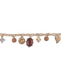 Laundry by Shelli Segal Gold Tone Charm Necklace
