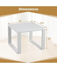 Weather Resistant Adirondack Outdoor Side Table Set of 2