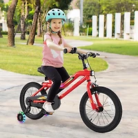 Kids Bike with Led Lights Adjustable Carbon Steel Bicycle