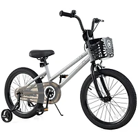 Kids Bike with Adjustable Seat and Transparent Chain Cover