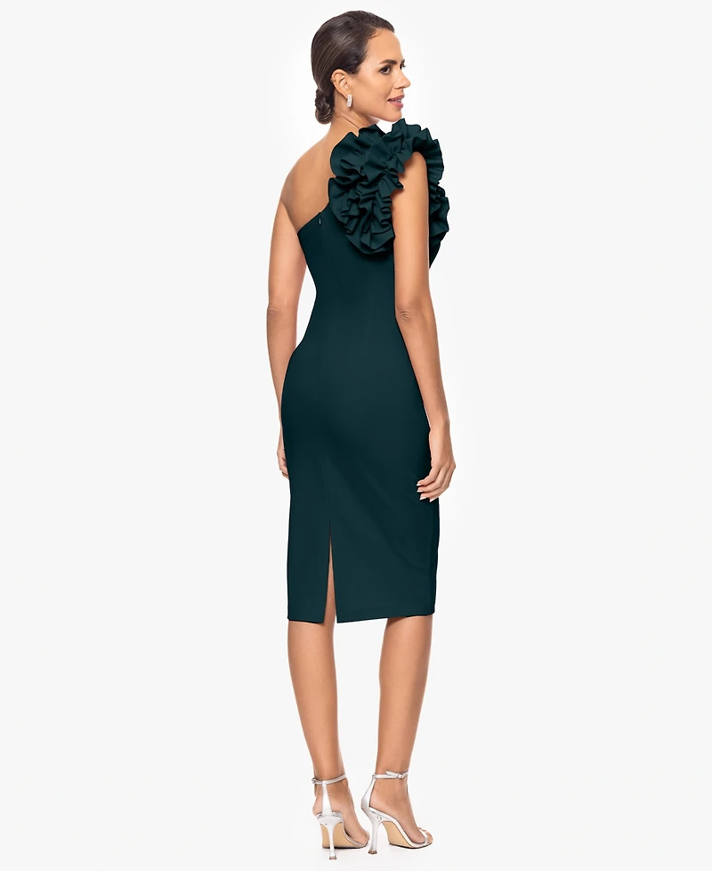 Xscape Women's One-Shoulder Sheath Dress