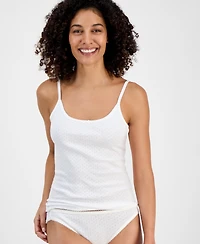 Charter Club Women's Cotton Pointelle Sleep Tank Top, Macy's Exclusive