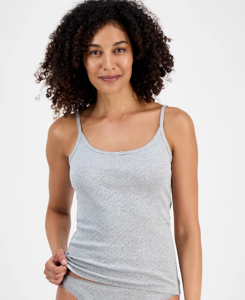 Charter Club Women's Cotton Pointelle Sleep Tank Top, Macy's Exclusive