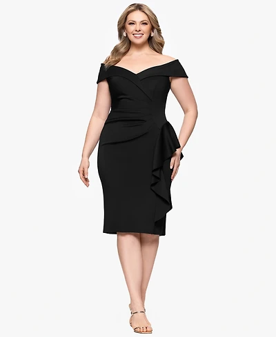 Xscape Plus Sweetheart-Neckline Sheath Dress