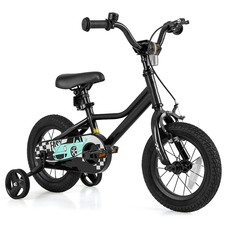Kids Bike with Adjustable Seat and Low-Step Frame for Easy Mounting