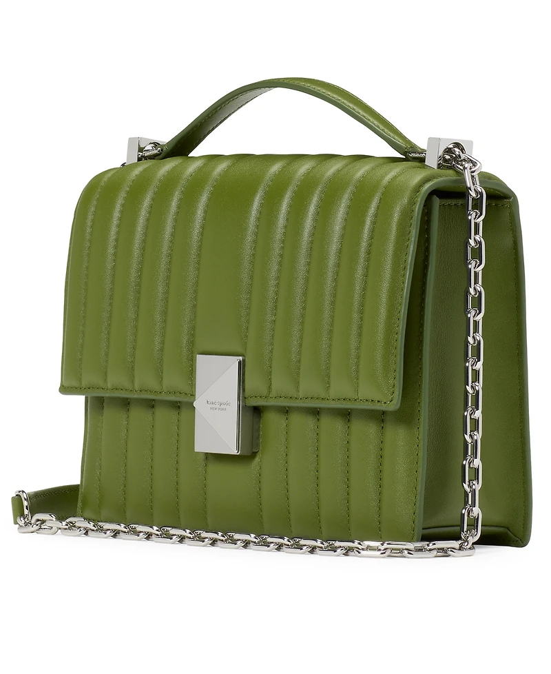 kate spade new york Deco Quilted Leather Small Chain Shoulder Bag