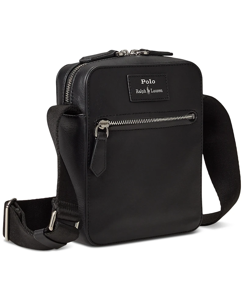 Polo Ralph Lauren Men's Smooth Leather Crossbody Bag