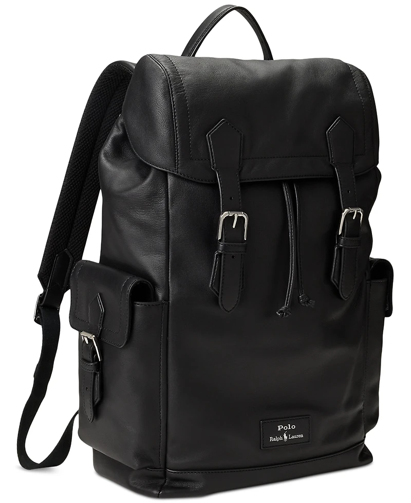 Polo Ralph Lauren Men's Smooth Leather Backpack