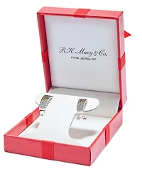 Le Vian Ombre Chocolate Diamond & Nude (1-1/4 ct. t.w.) Omega Hoop Earrings 14k Rose Gold, White Gold or Yellow