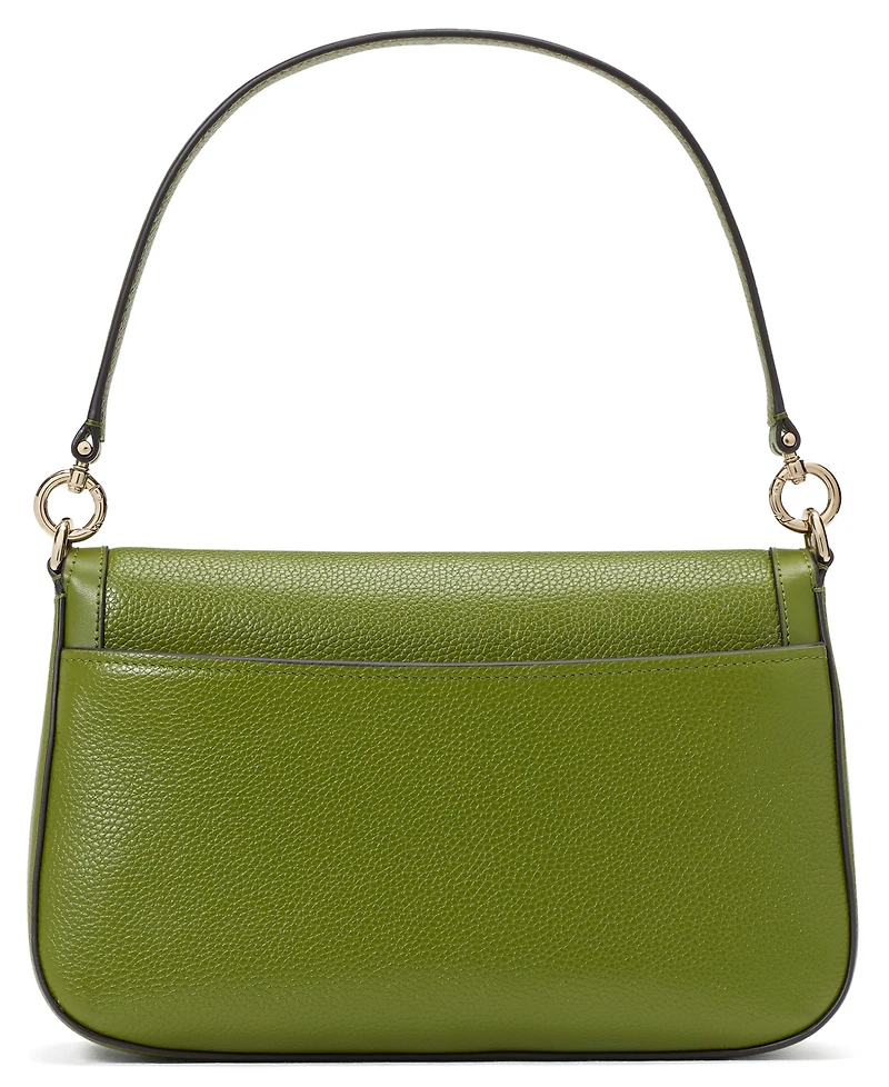 Kate Spade New York Hudson Pebbled Leather Flap Small Shoulder Bag
