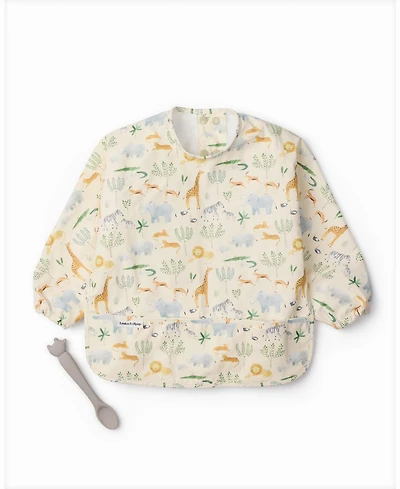 Loulou Lollipop Baby Long Sleeve Bib Spoon Set