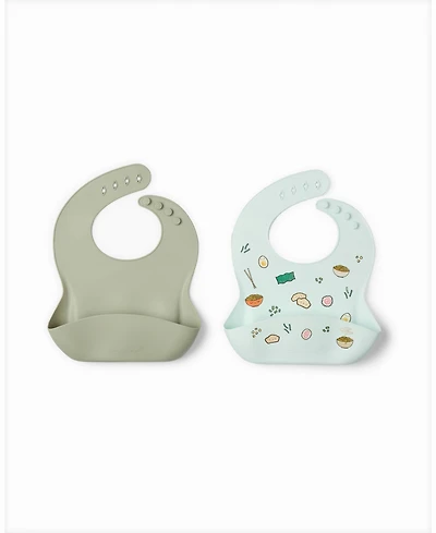 Loulou Lollipop Baby Ramen Print Bibs Set