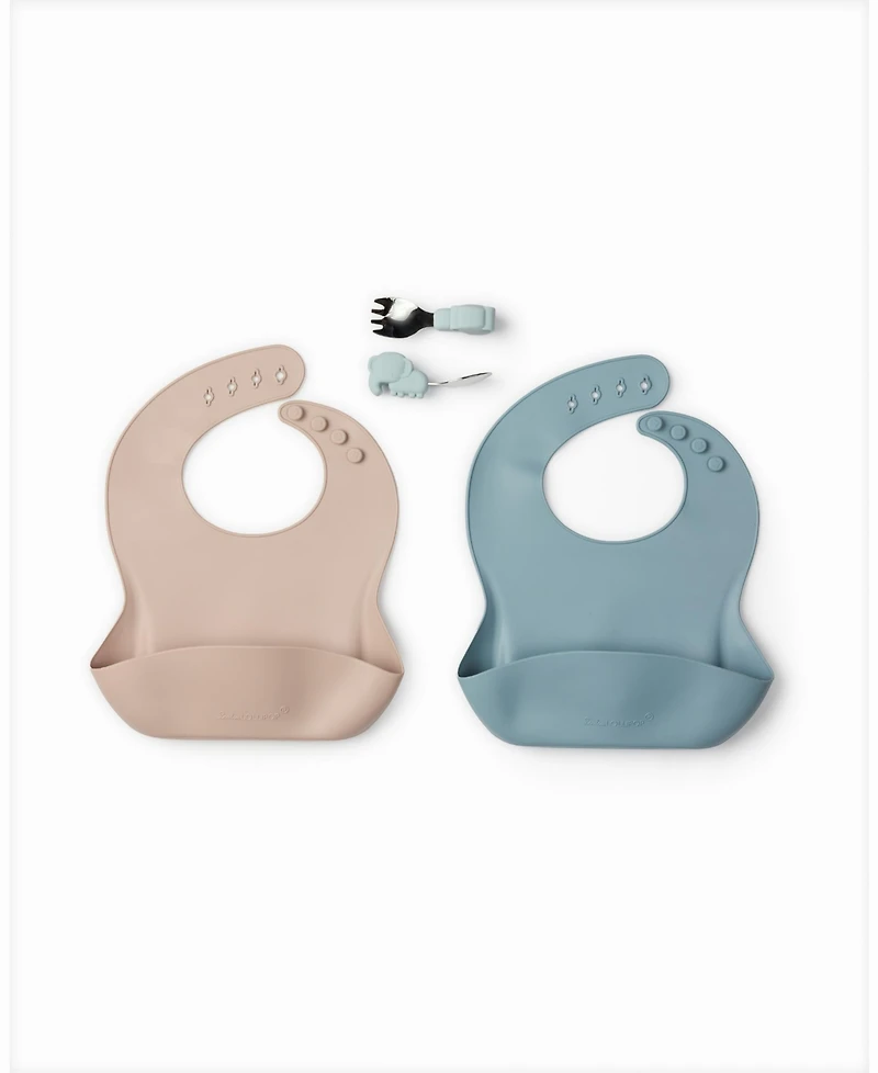 Loulou Lollipop Baby Elephant Design Learning Feeding Set