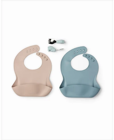 Loulou Lollipop Baby Elephant Design Learning Feeding Set