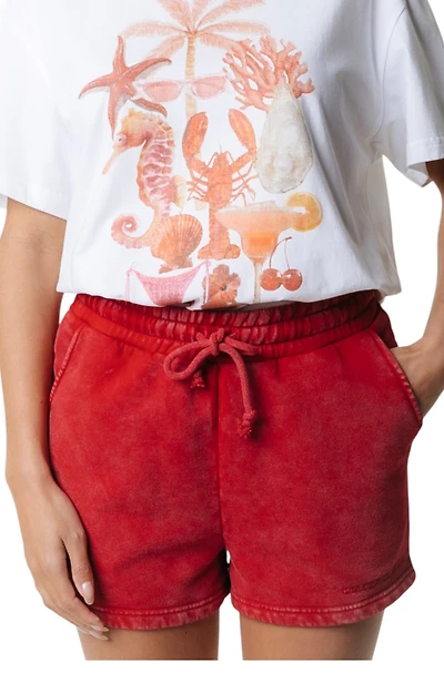 Colourful Rebel Women's Uni Logo Acid Wash Sweat Short