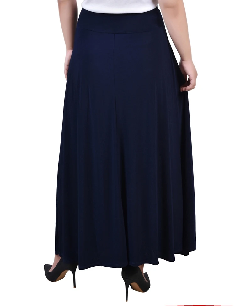 Ny Collection Plus Size Wide Yoked Maxi Skirt