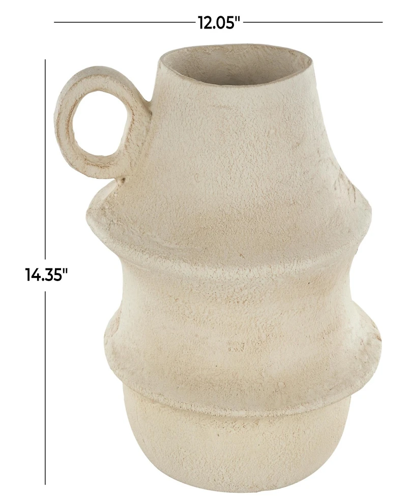 Rosemary Lane Paper Mache 14.35" Modern Vase