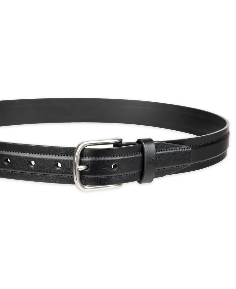 Club Room Men's Cut Edge Trapunto Stitched Casual Belt