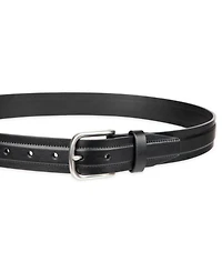 Club Room Men's Cut Edge Trapunto Stitched Casual Belt