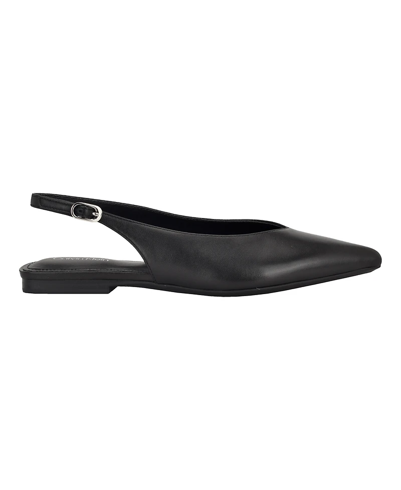 Calvin Klein Women's Galiana Pointy Toe Slingback Flats