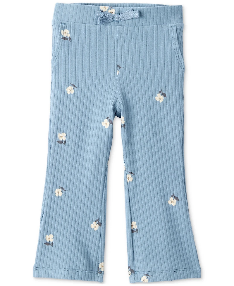Carter's Baby Girls Floral Peplum Top & Flared Pants, 2 Piece Set