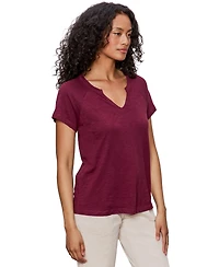 Sanctuary Women's Notch-Neck Short-Sleeve T-Shirt