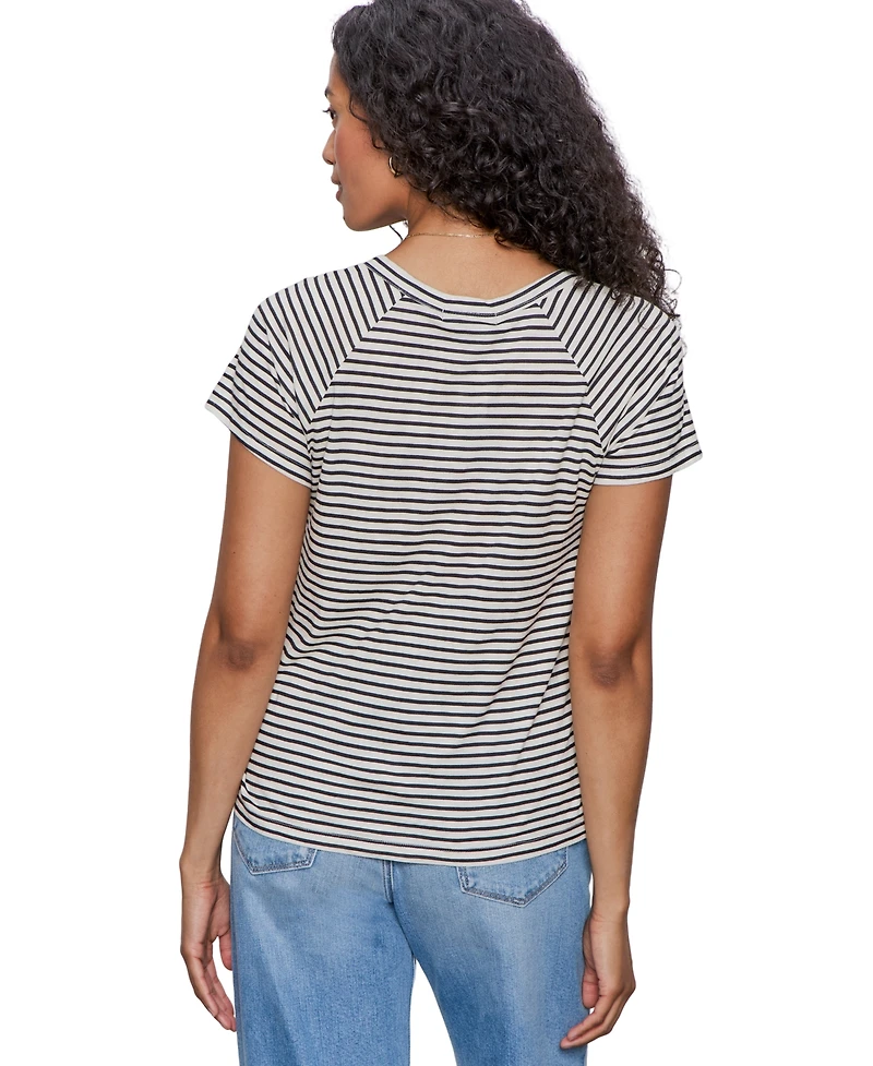 Sanctuary Women's Notch-Neck Short-Sleeve T-Shirt