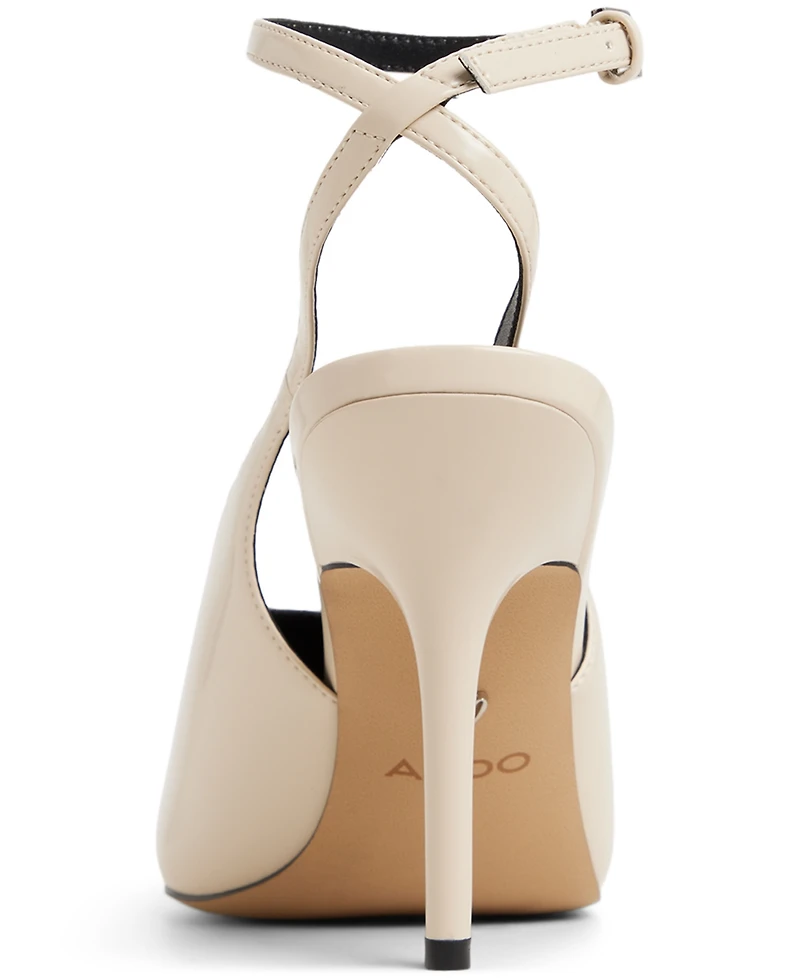 Aldo Women's Lisandre High-Vamp Ankle-Wrap Heeled Pumps