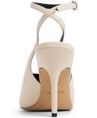 Aldo Women's Lisandre High-Vamp Ankle-Wrap Heeled Pumps