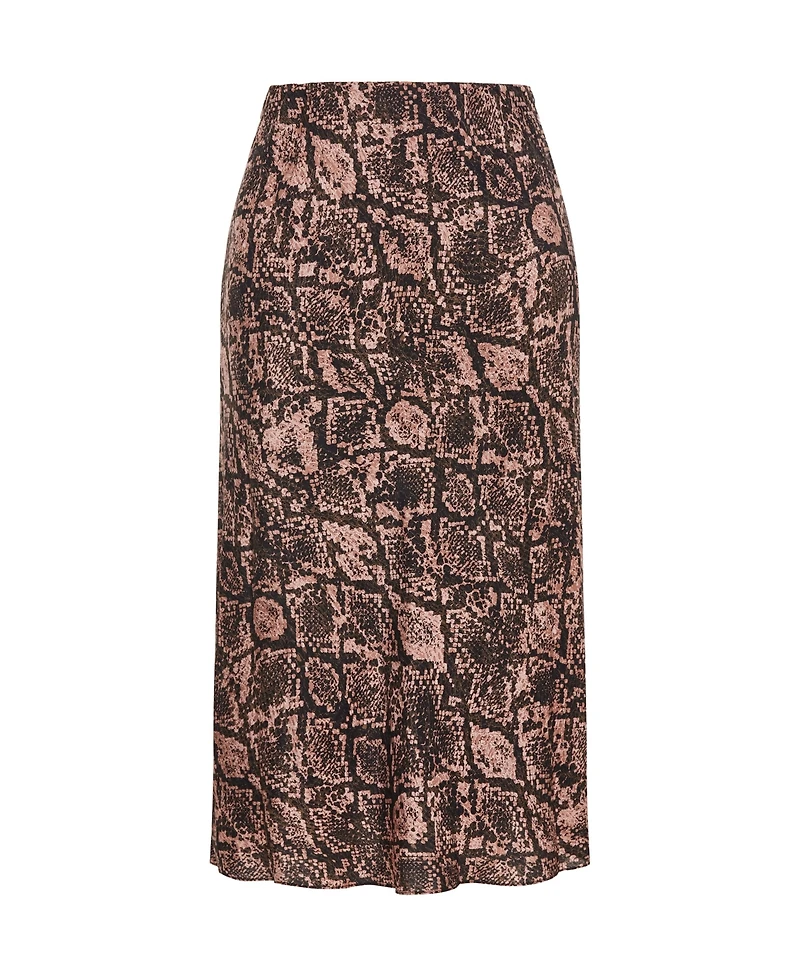 City Chic Plus Size Kyra Slip Midi Skirt