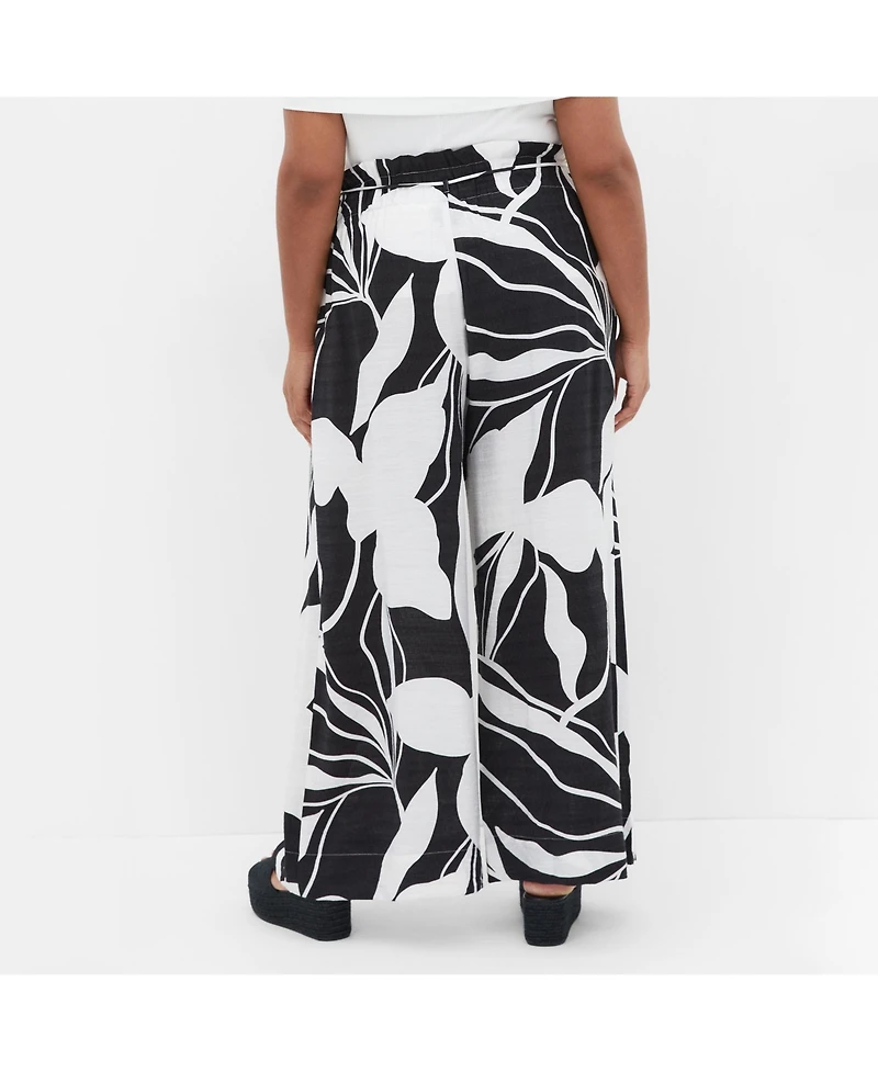 City Chic Plus Peta Print Pant