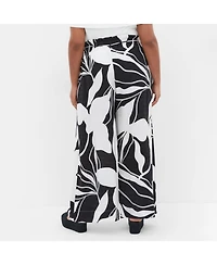 City Chic Plus Peta Print Pant