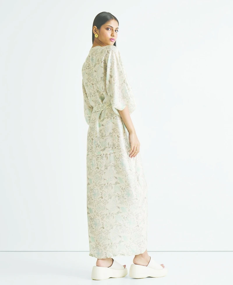 Reistor Women's Silky Kaftan Dress