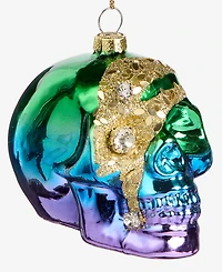 Holiday Lane Eclectic Charm Rainbow Skull Ornament, Macy's Exclusive