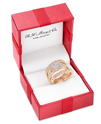 Diamond Three-Piece Ring Set (2 ct. t.w.) 14k White, Yellow and Rose Gold