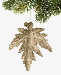 Holiday Lane Enchanted Forest Glitter Leaf Ornament, Macy's Exclusive