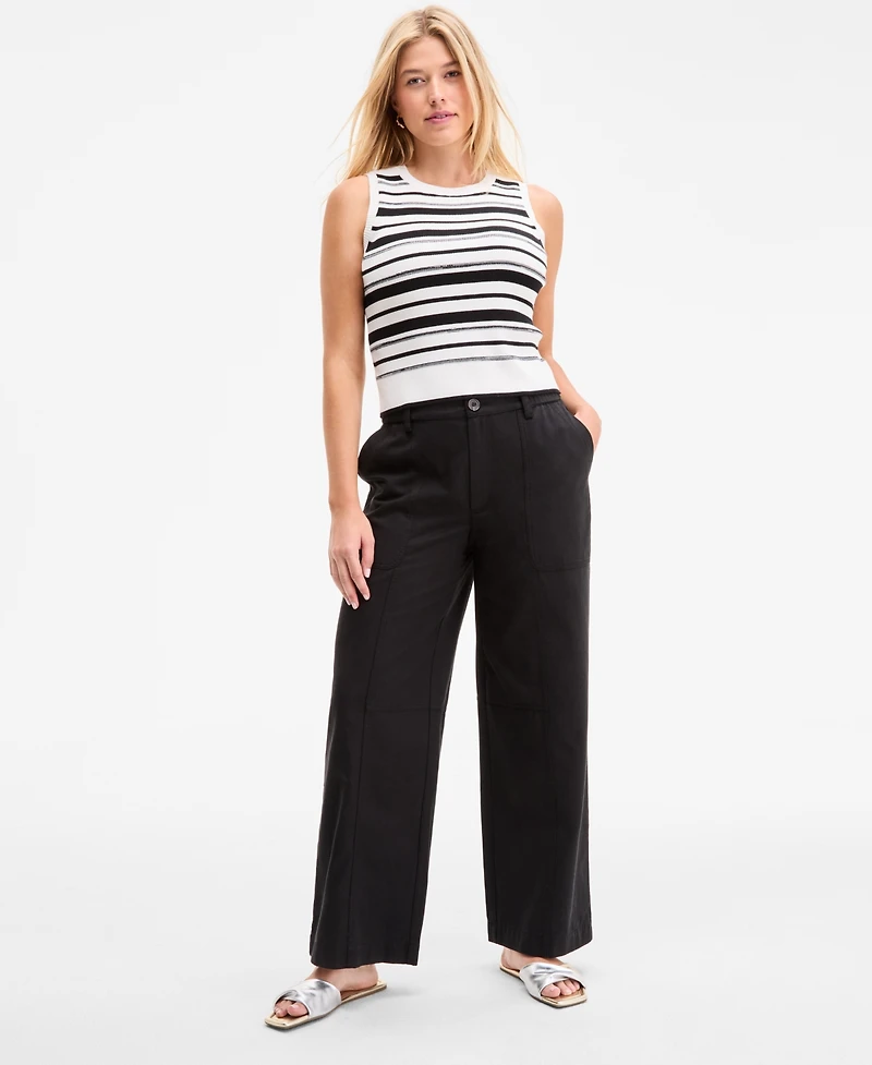 On 34th Women's Striped Sweater Tank Top, Exclusively at Macy's