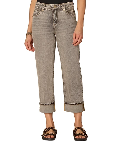 Democracy Women's "Ab"Solution High Rise Cuffed Boyfriend Jeans