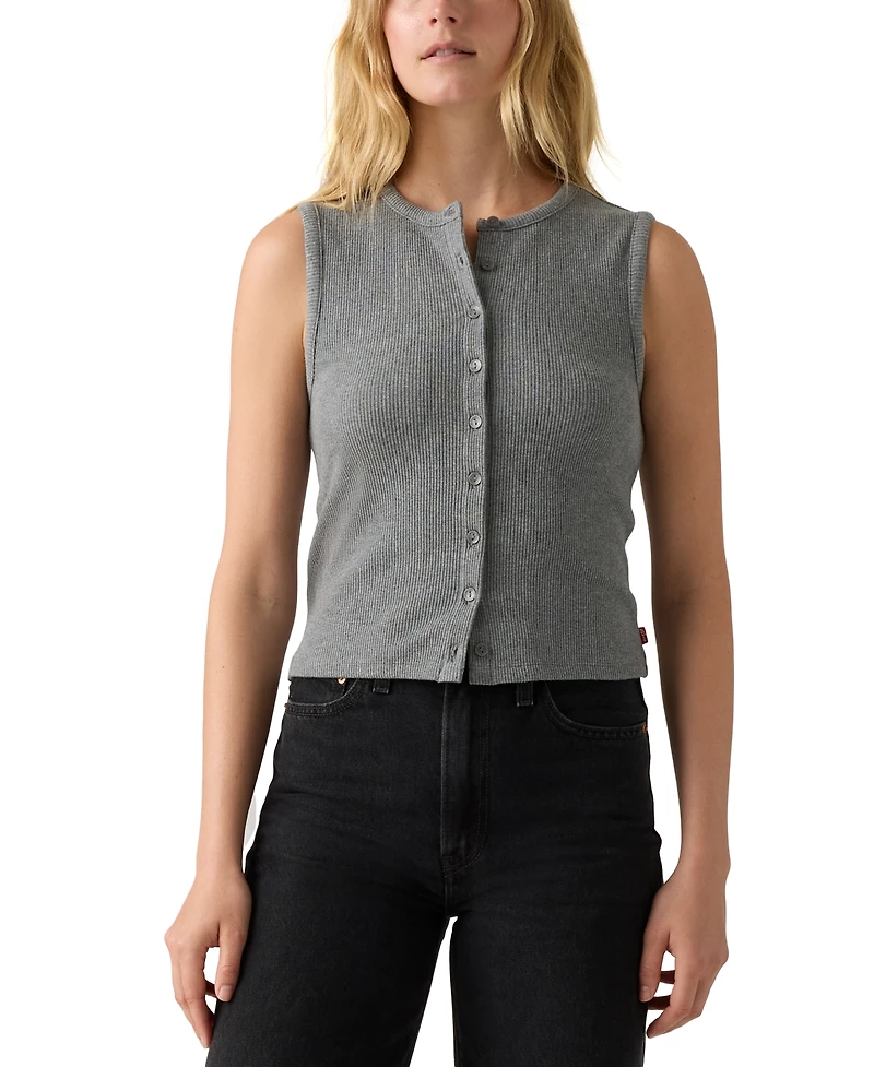Levi's Women's Rory Sleeveless Button-Up Top