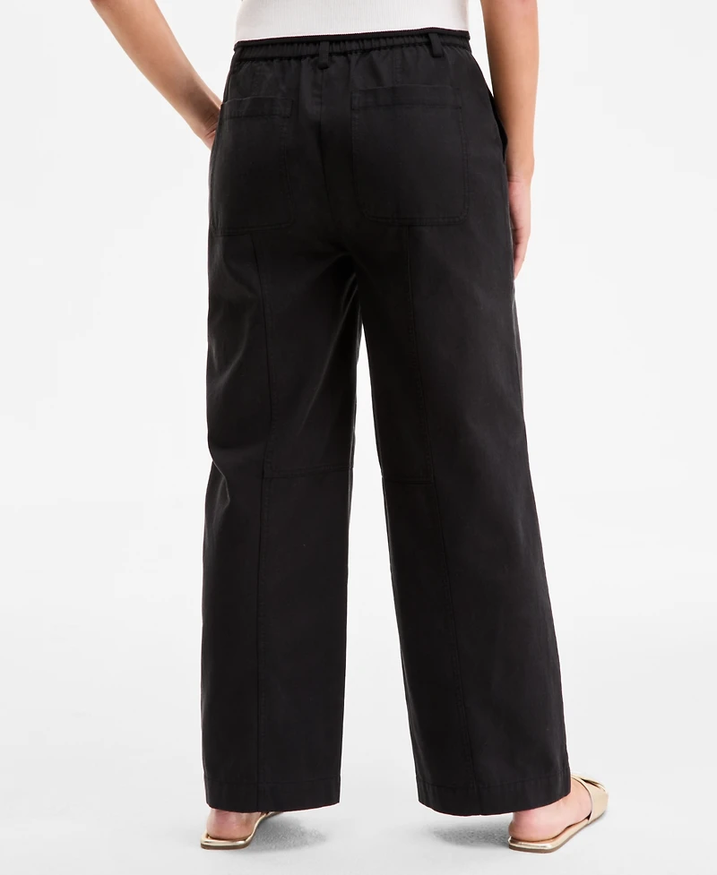 On 34th Women's Solid Easy Wide-Leg Pants, Exclusively at Macy's