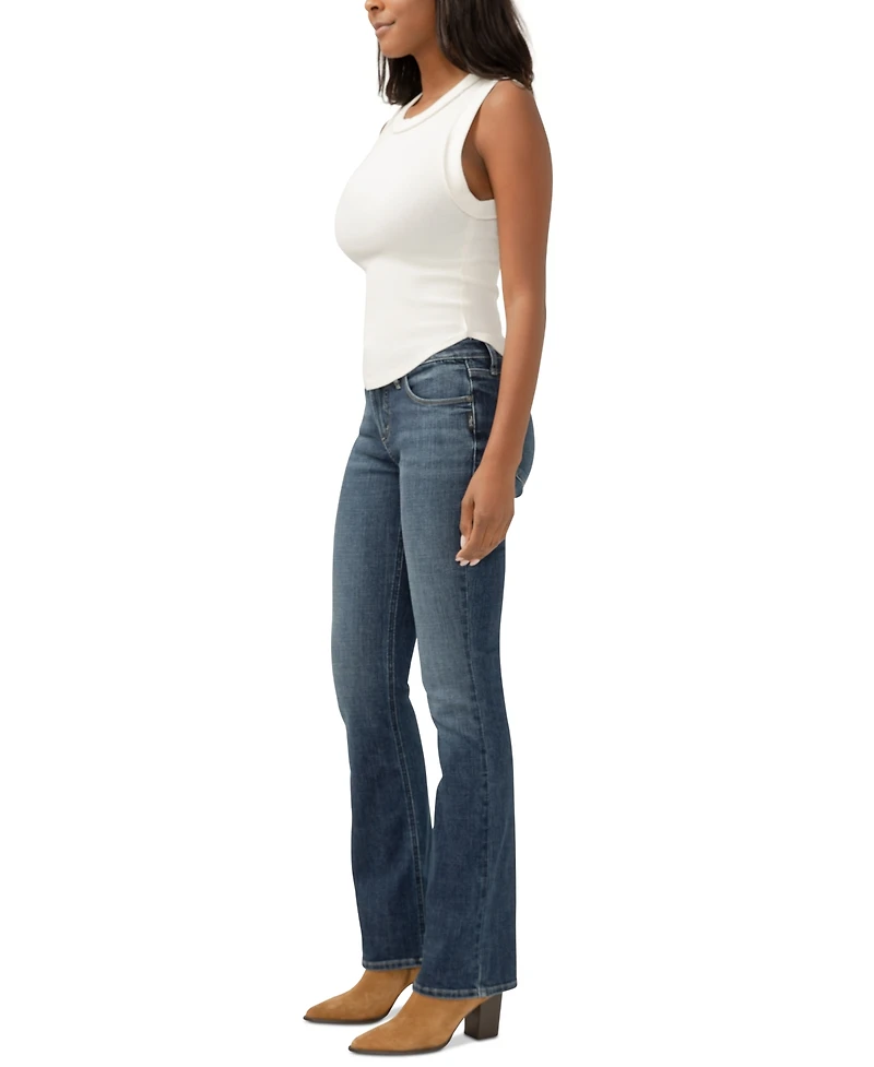 Silver Jeans Co. Women's Suki Mid Rise Curvy Fit Slim Bootcut