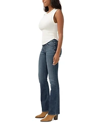 Silver Jeans Co. Women's Suki Mid Rise Curvy Fit Slim Bootcut